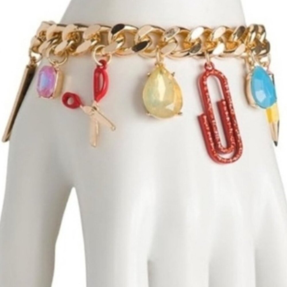 Betsey Johnson Back to School Statement Bracelet - Picture 4 of 5